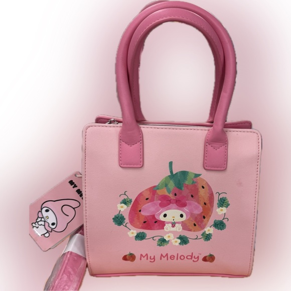 Loungefly Handbags - Loungefly My Melody  🍓Strawberrry 🍓 SUPREME Pink Jandbag